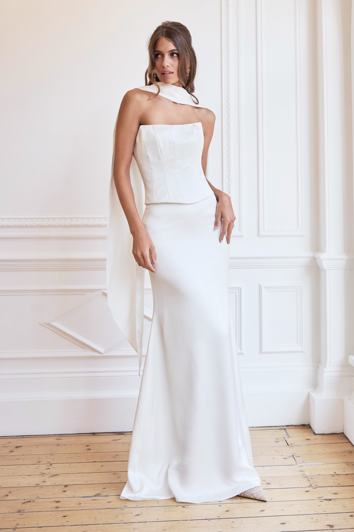Simple and Clean Little White Dresses for the Bride | By Watters