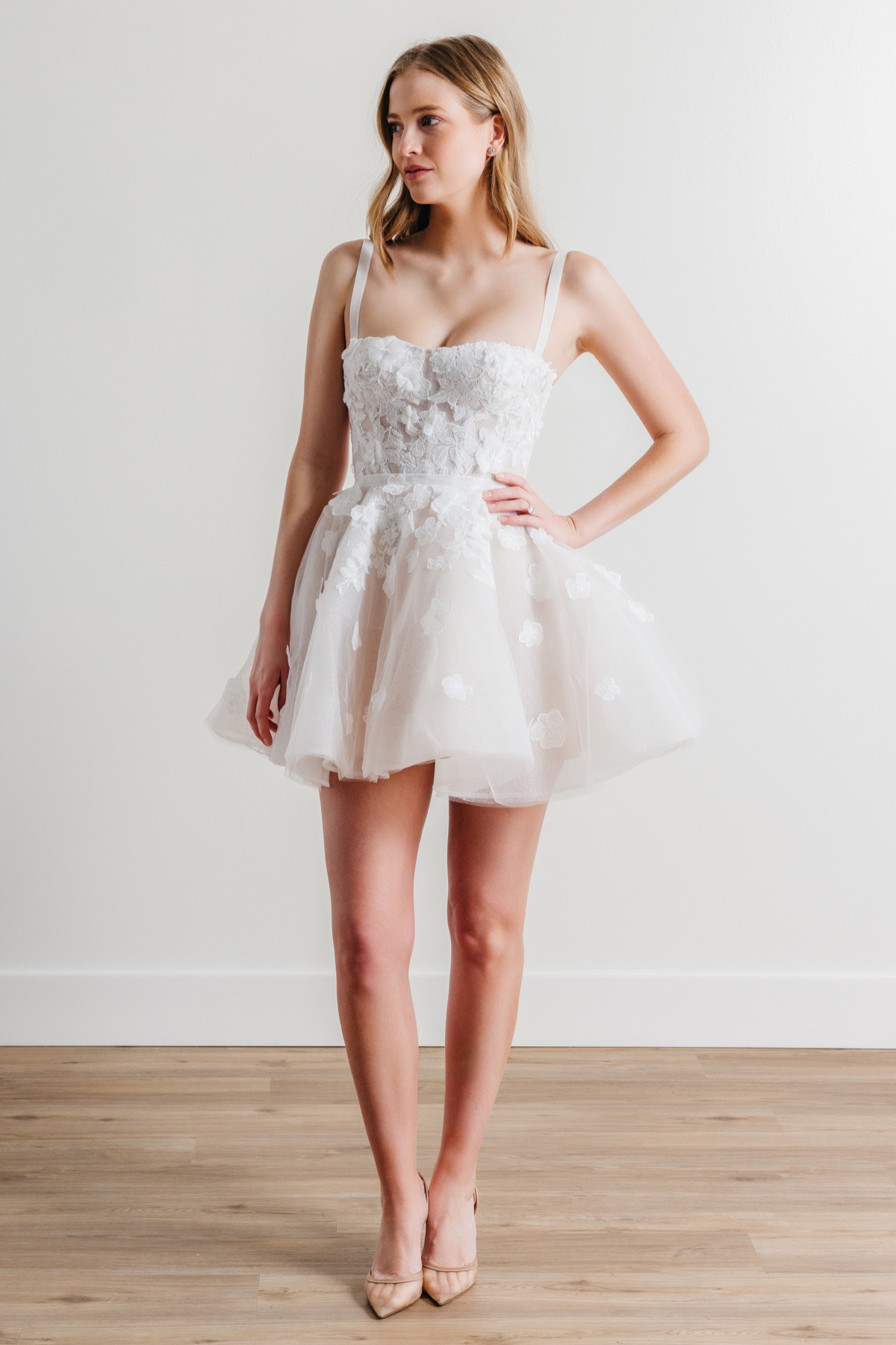 tight light pink dress Either Way Off Shoulder Mini Dress main image 0