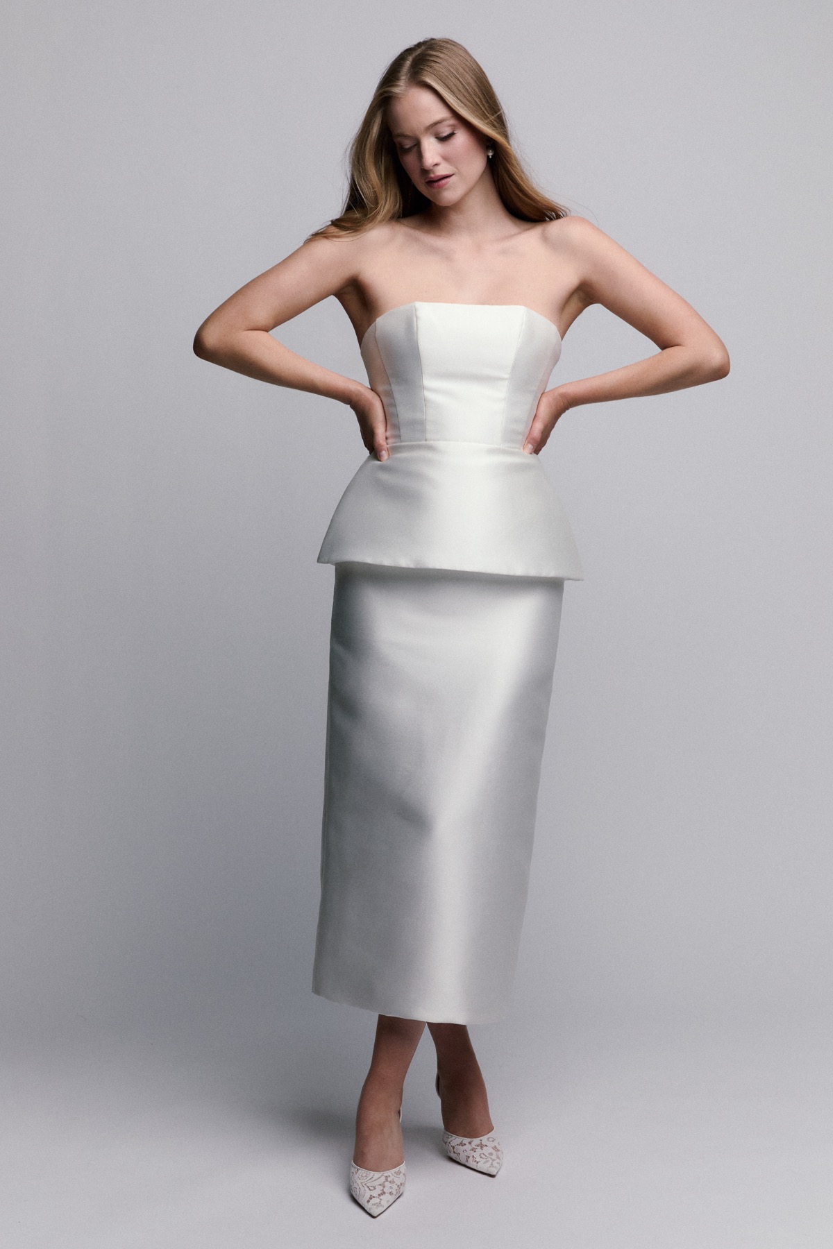 best white dresses for bridal shower the Bride | By Watters Size:UK 18 (Buy Now) the epitome of timeless Occasion:MOTHER OF THE BRIDE Camile Knit Dress