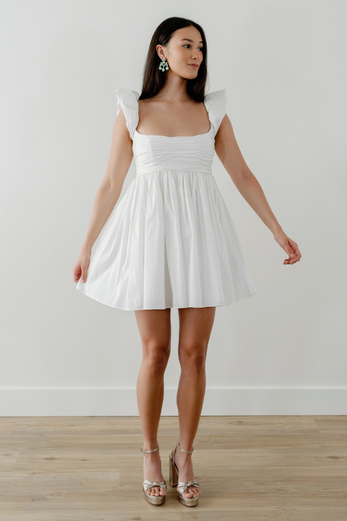 【新品未使用】boutique310✖️SLOANE80sパワーウーマンWHITE Pavlova 38305 | By Watters | By Watters.