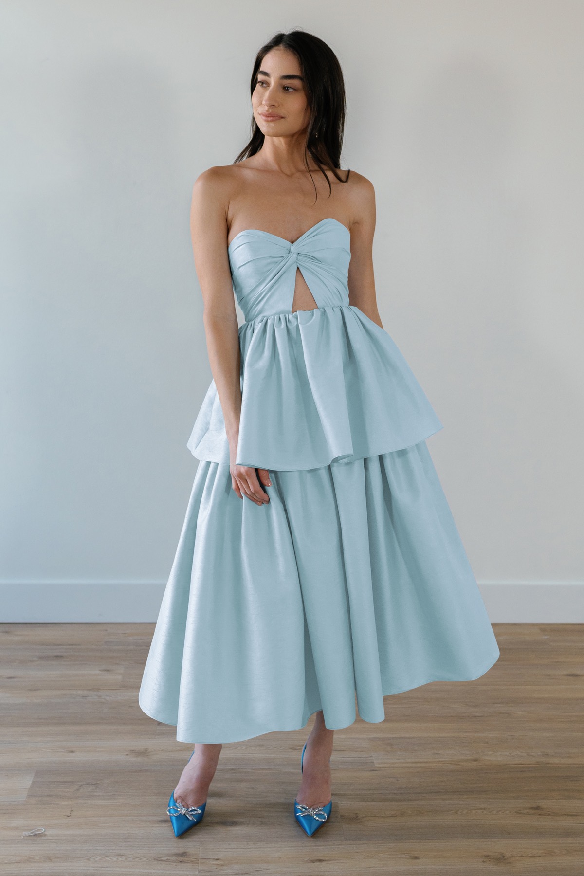 Blue Party Dresses and Little White Dresses with touches of Blue | By  Watters