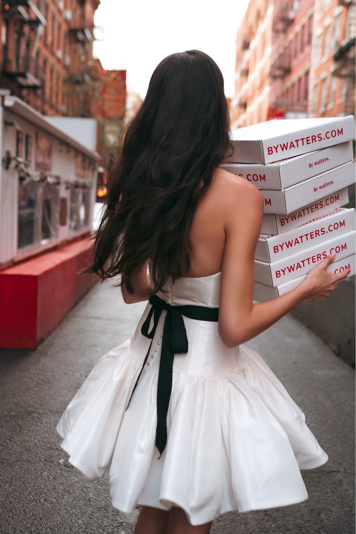 Little White Dresses with Beautiful Backs for Your Bridal Event Wardrobe | By Watters Little White Dresses with Beautiful Backs for Your Bridal Event Wardrobe | By Watters